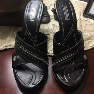 Heels worn once! By Harley Davidson
